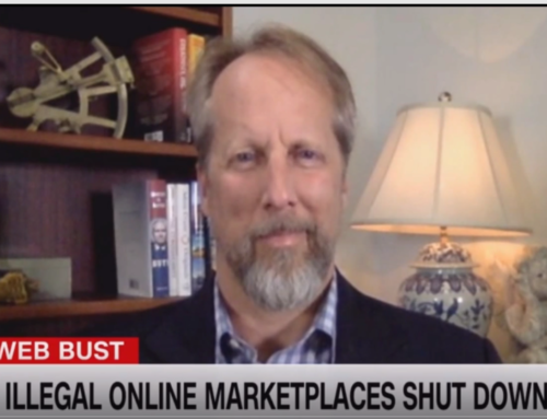 Cybersecurity expert Rod Beckstrom appears on CNN to discuss the take down of Dark Web Marketplaces