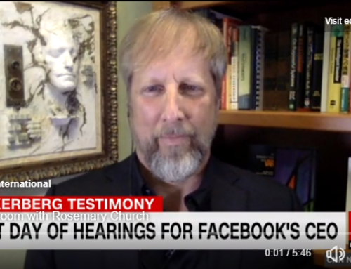 Rod Beckstrom on CNN discussing Mark Zuckerberg’s appearance before Congress.